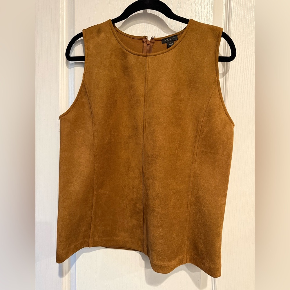 Ann Taylor Tan Sleeveless Tank Top
